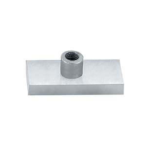 flat rectangular bracket JSD-7141A with centered short cylindrical post for single sliding glass door