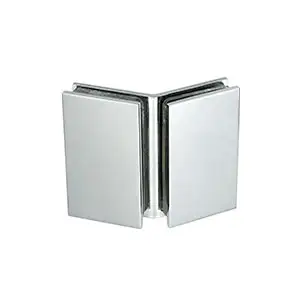 shower door rectangular square-corner 135 degree glass to glass clampJGC-3013