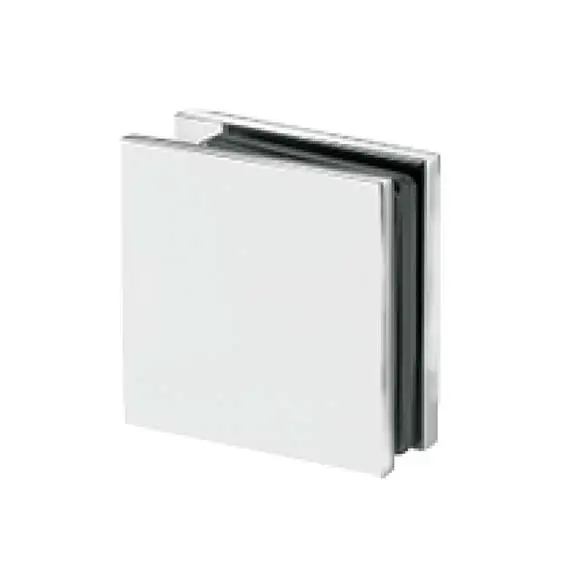 shower door flat square-corner 90 degree wall to glass clamp JGC-3020