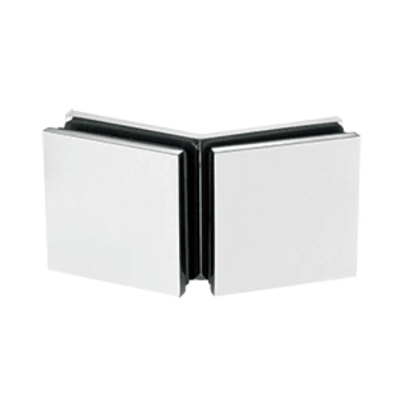 shower door flat square-corner 135 degree glass to glass clamp JGC-3023