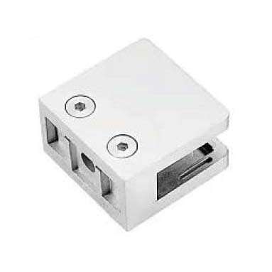 rounded corners square shaped railing clamp JGC-9316A with flat mounting face