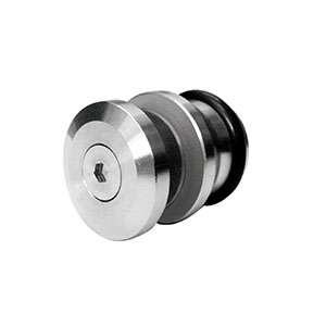 round fixing clamp JSD-7130 with central screw for single sliding glass door
