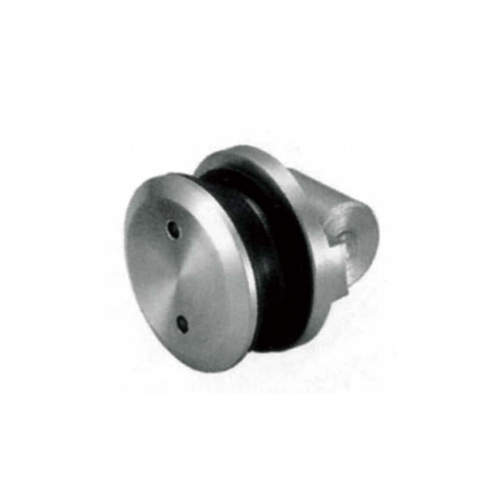 compact round clamp JSD-7620 with rubber insert for single sliding glass door