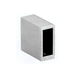 rectangular hollow end bracket JSD-7140 with open side slot for single sliding glass door