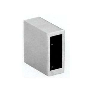 rectangular hollow end bracket JSD-7230 with open side slot for single sliding glass door