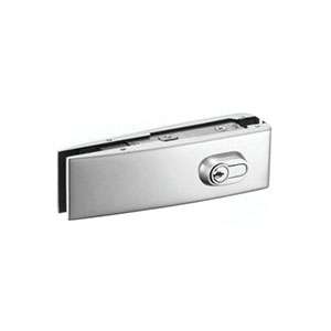 tapered rectangular corner lock JPL-1170 with key cylinder for patch glass door