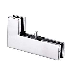 L-shape corner patch JPF-1340 with pivot pin for patch glass door