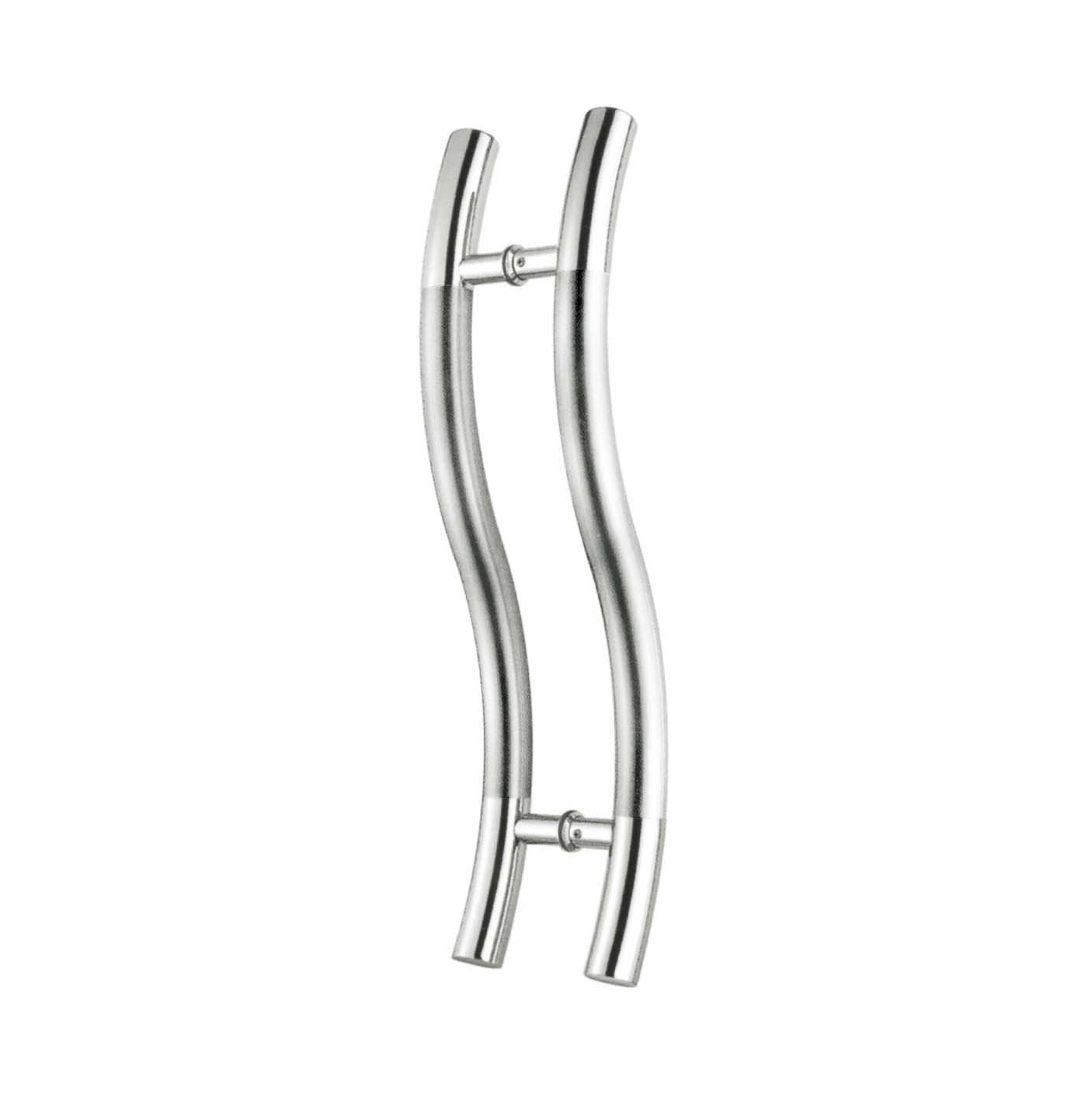 S-shaped double-tube pull handle JDH-1840 for patch door