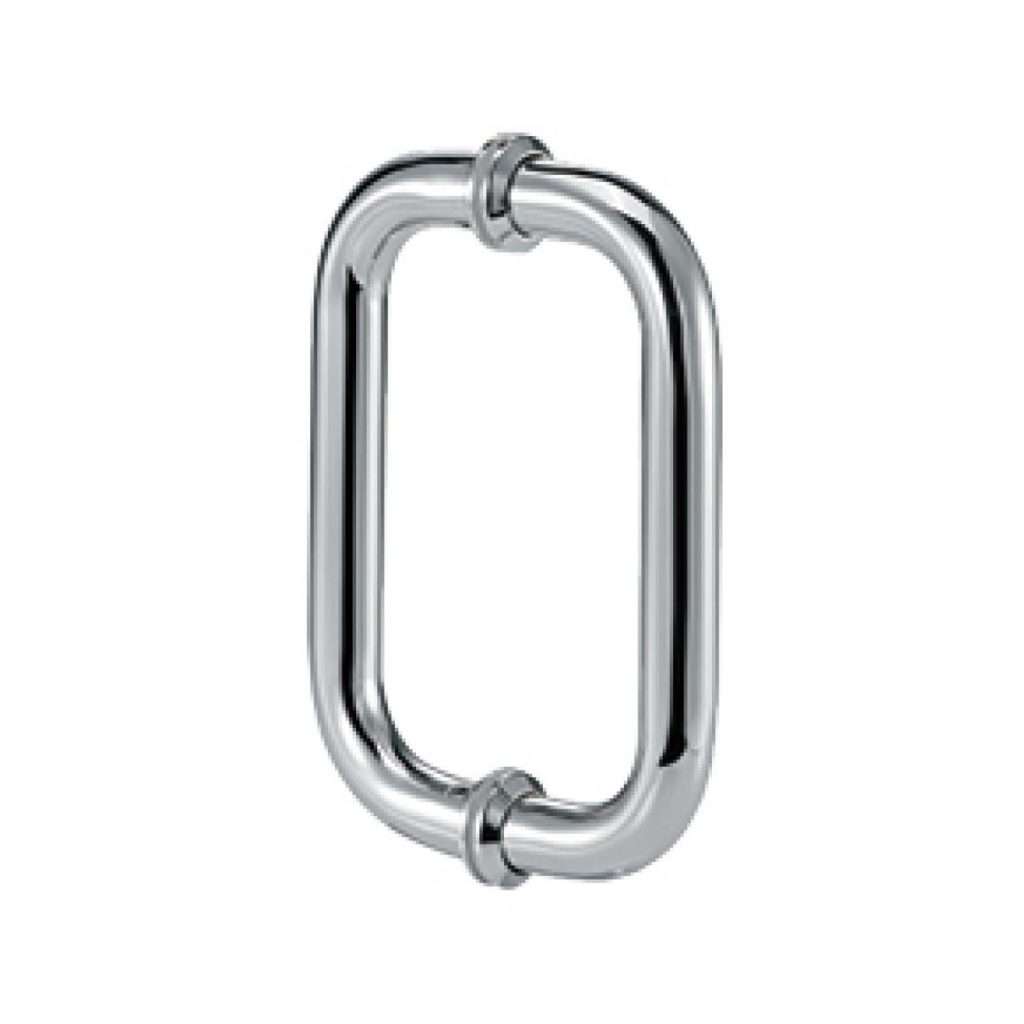 Arc-shaped round tube shower handle JDH-3310 for glass door