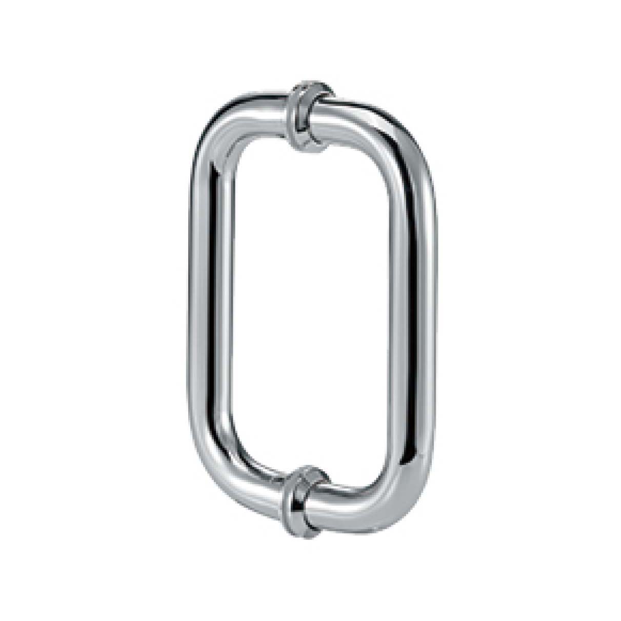 Arc-shaped round tube shower handle JDH-3310 for glass door