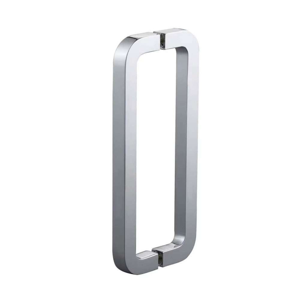 rounded square tube shower handle JDH-3342 for glass door