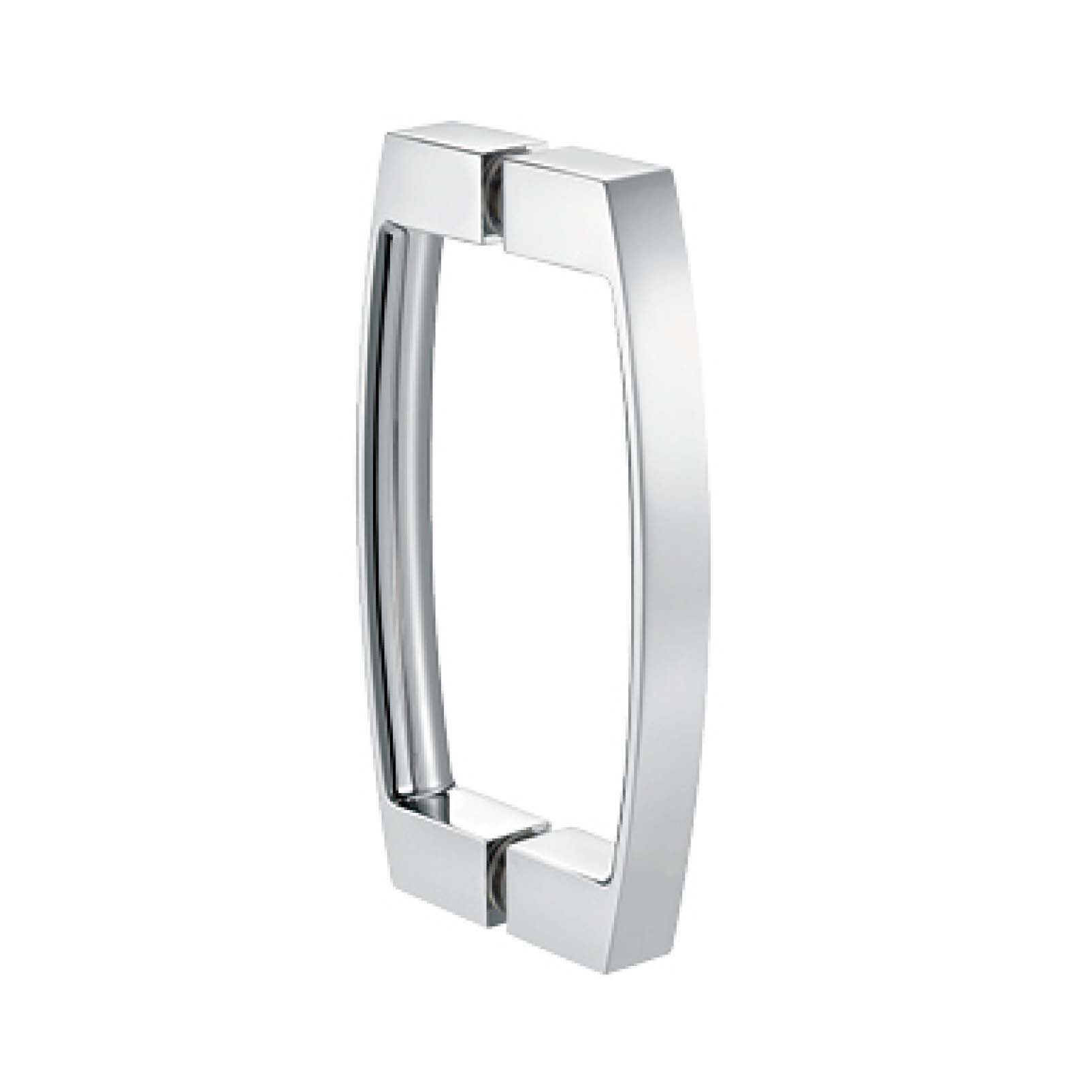 arc-shaped square tube shower handle JDH-3433 for glass door