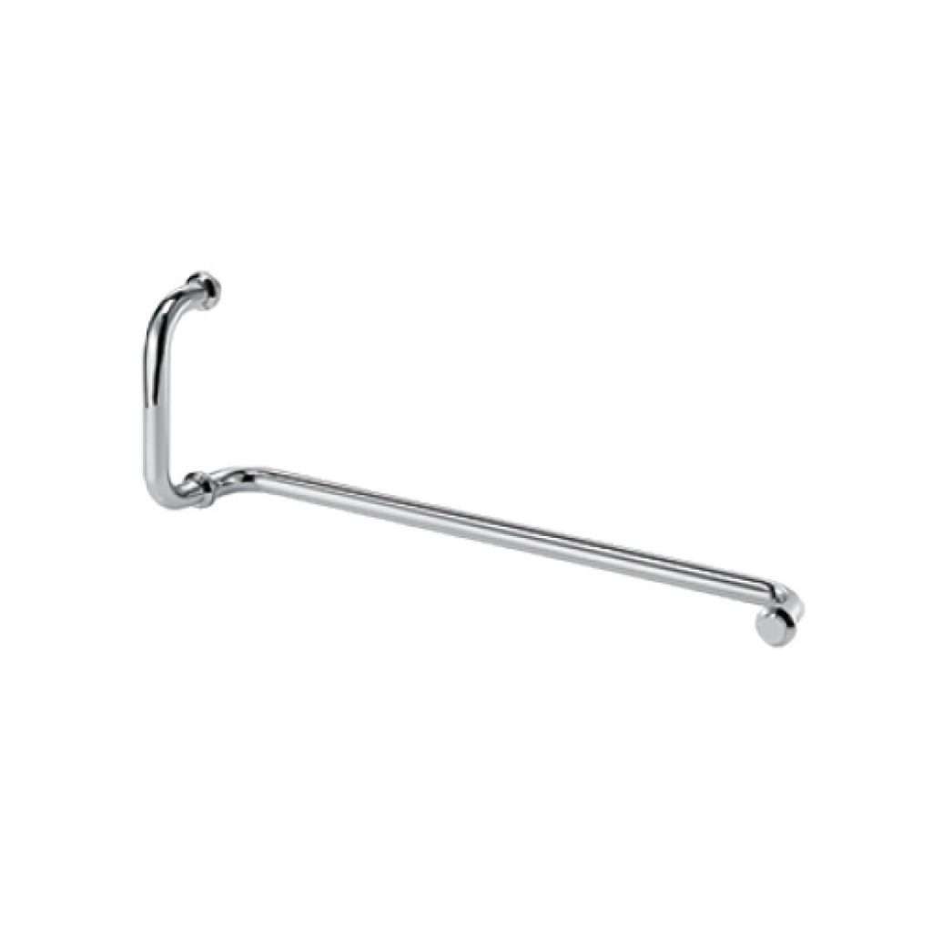 rounded tube towel bar with handle JDH-3350 for shower glass door