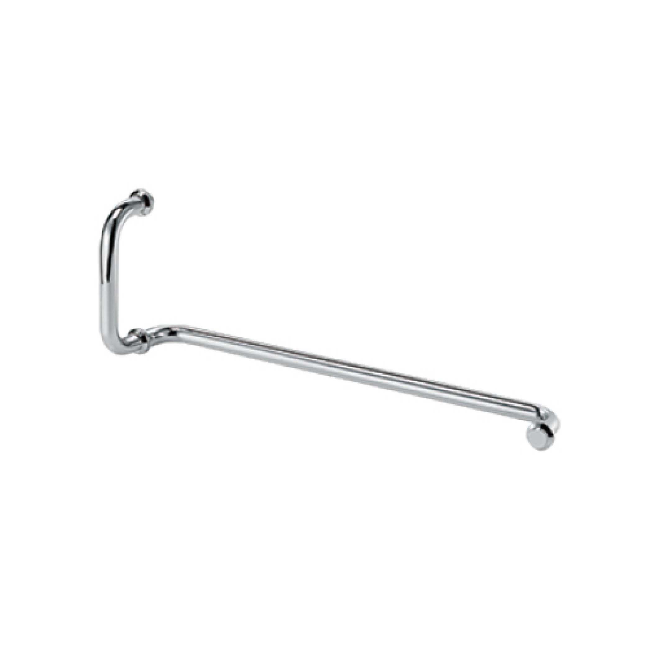 rounded tube towel bar with handle JDH-3350 for shower glass door