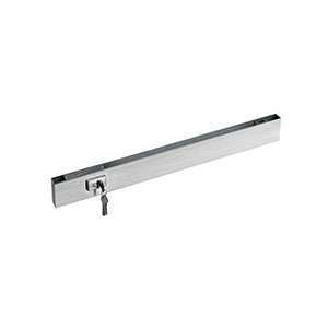 rectangular glass rail with lock JDR-1510 for patch glass door