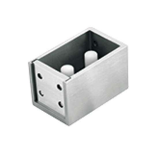 Rectangular box bracket DJSD-7220A with side holes for shower double sliding glass door
