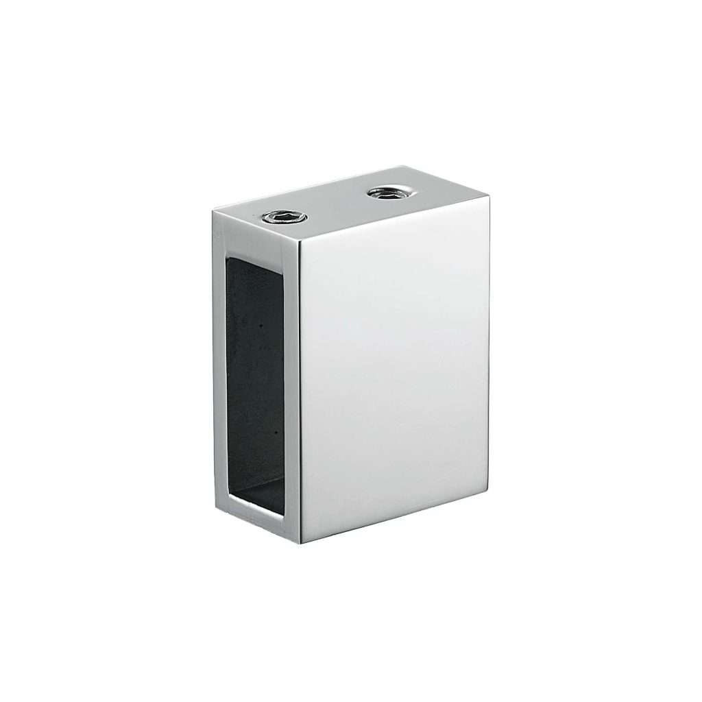 rectangular hollow end bracket JSD-7030 with side screw holes for single sliding glass door