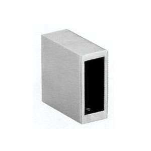 rectangular hollow end bracket JSD-7340 with open side slot for single sliding glass door