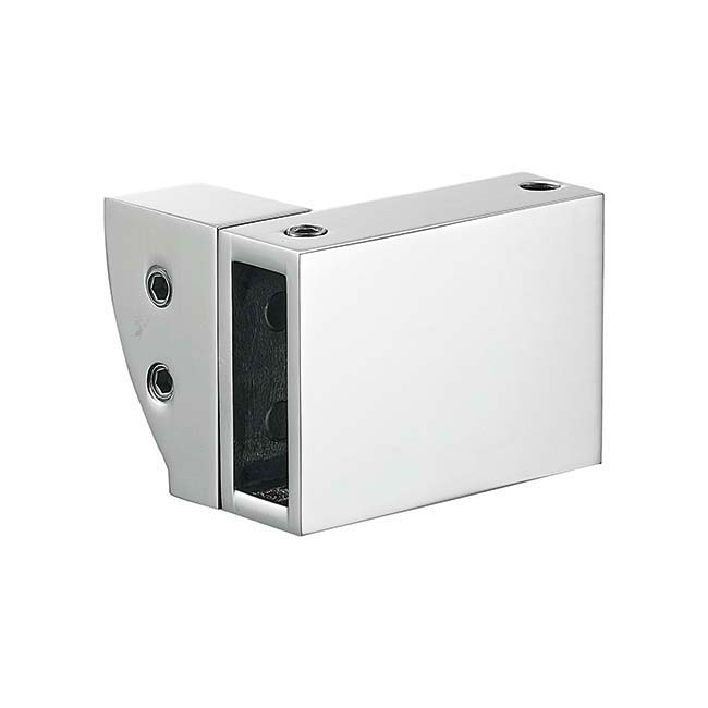 Rectangular end bracket RJSD-7030 with angled front plate for revolving sliding glass door