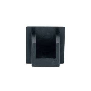 Black rectangular end cap JSD-6150 for hidden sliding glass door