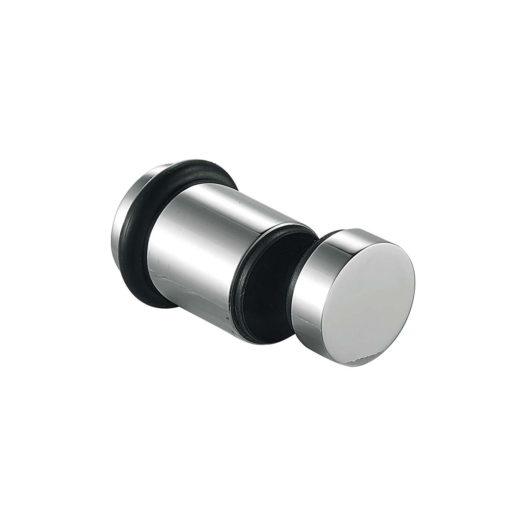 short cylindrical fixing clamp JSD-7430 with flat round ends for single sliding glass door
