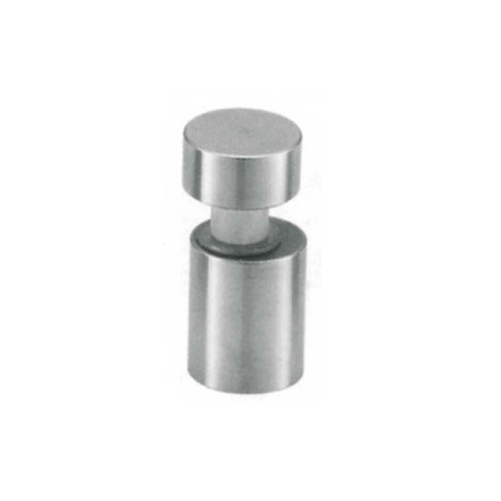 short cylindrical fixing clamp JSD-7530 with flat top for single sliding glass door