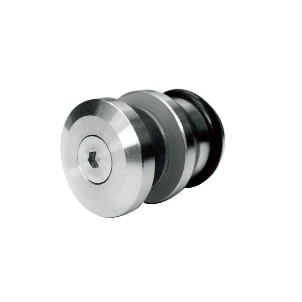 Short round fixing clamp JSD-7830 with inner slot for shower single sliding glass door