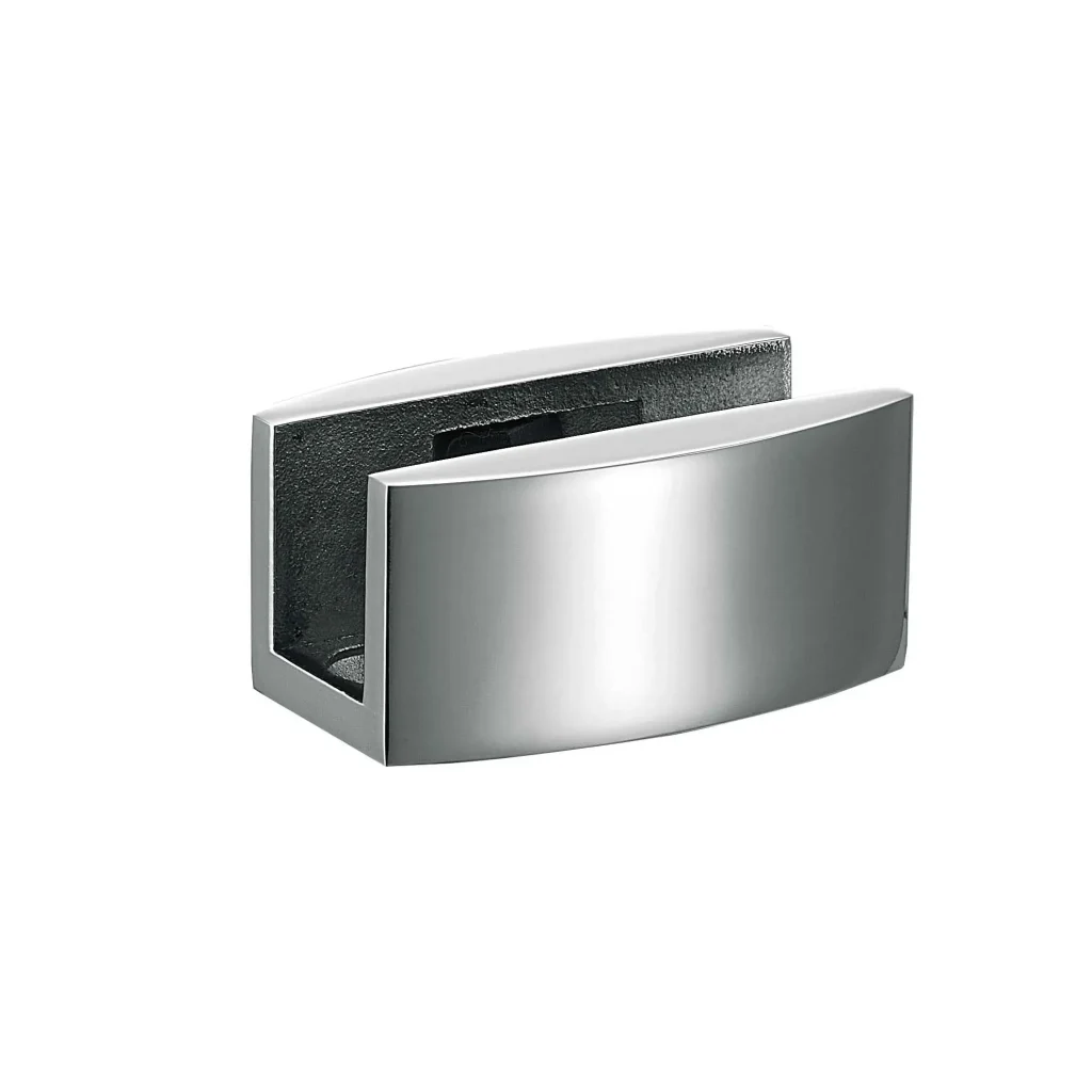 single sliding glass door curved floor guide JSD-7450A for shower enclosures