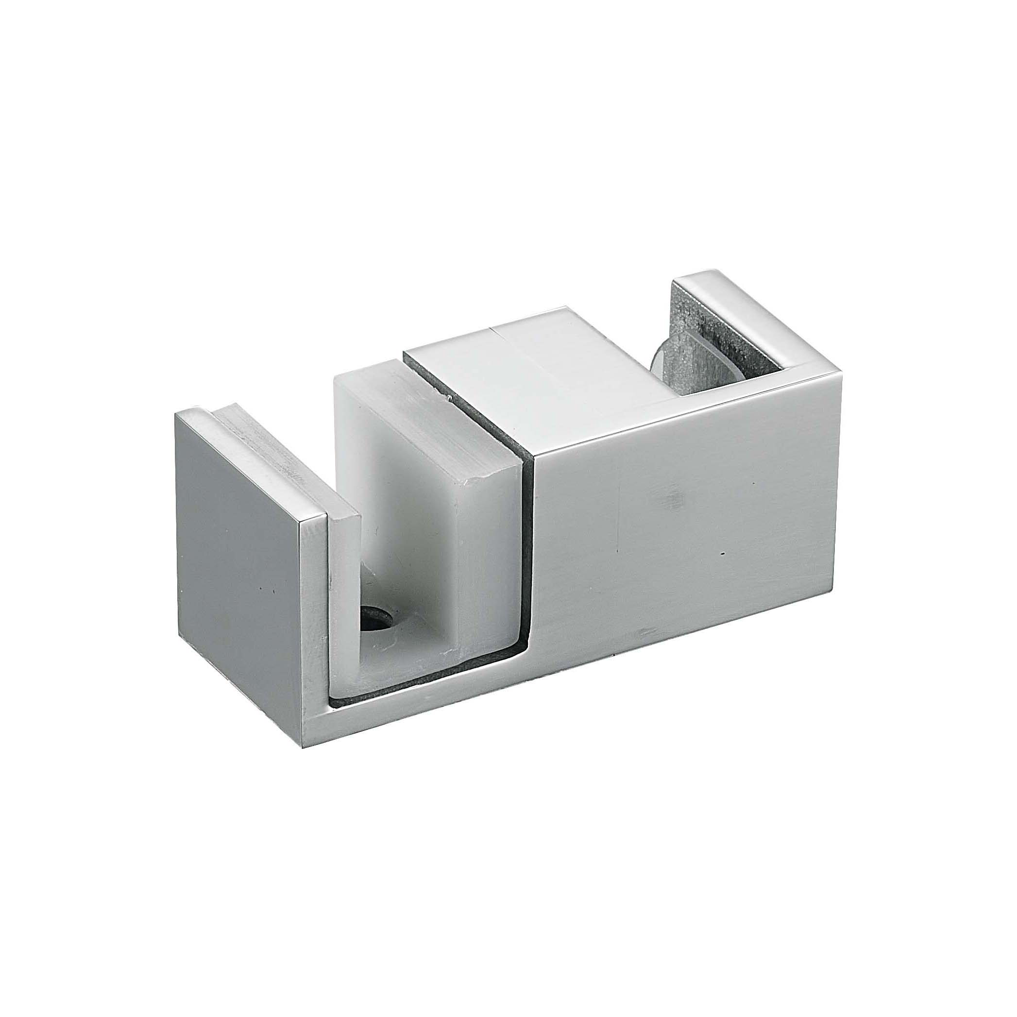 Rectangular floor guide JSD-7940 with wide open channel for shower single sliding glass door