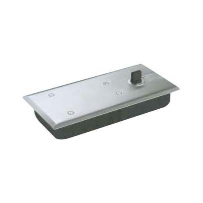 floor spring JFS-1740 with rectangular stainless steel cover for patch glass door