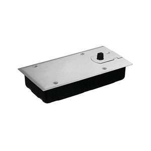 floor spring JFS-1760 with stainless steel cover and black bottom enclosure for patch glass door