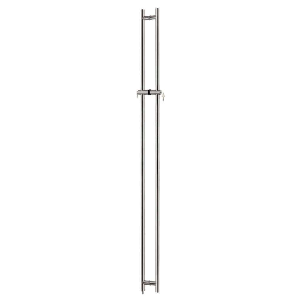 slim round double-tube handle with side lock JDH-1951 for patch door