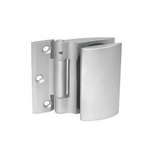 rectangular glass hinge JPF-4072-6 with mounting holes