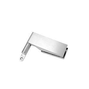 Rectangular glass hinge JPL-4074-4 with angled mounting