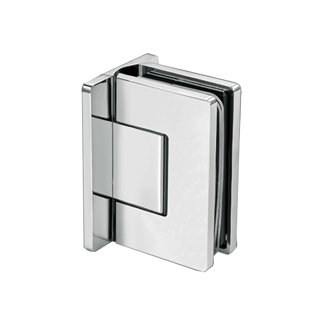 square edge brass 90 degree glass to wall shower hinge JSH-2010 with invisible screws