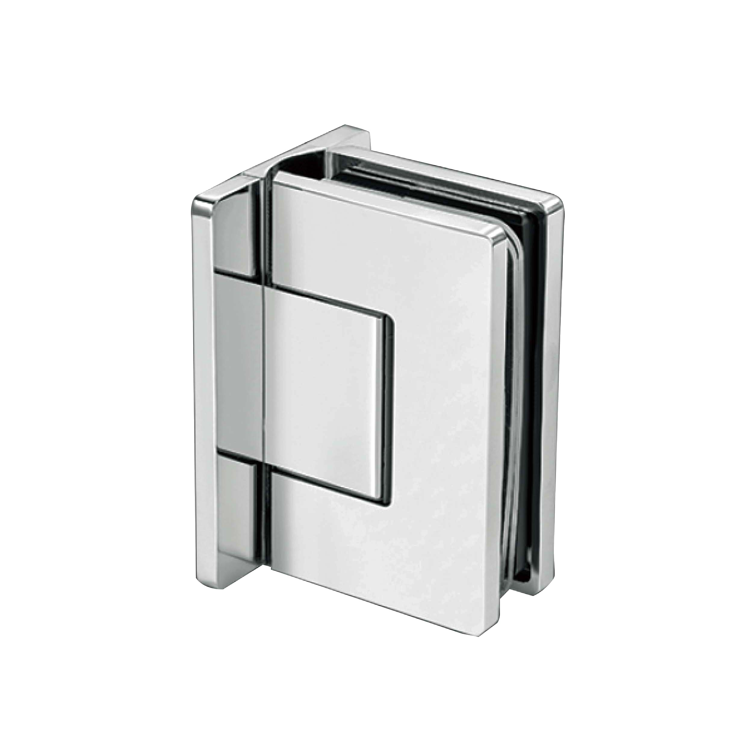square edge brass 90 degree glass to wall shower hinge JSH-2010 with invisible screws