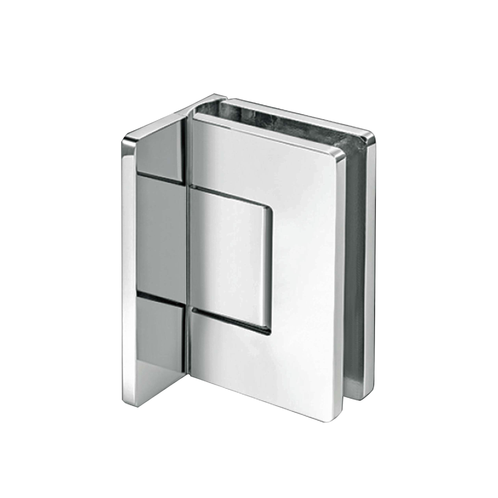 square edge adjustable 90 degree wall mount shower hinge JSH-2010A with invisible screws