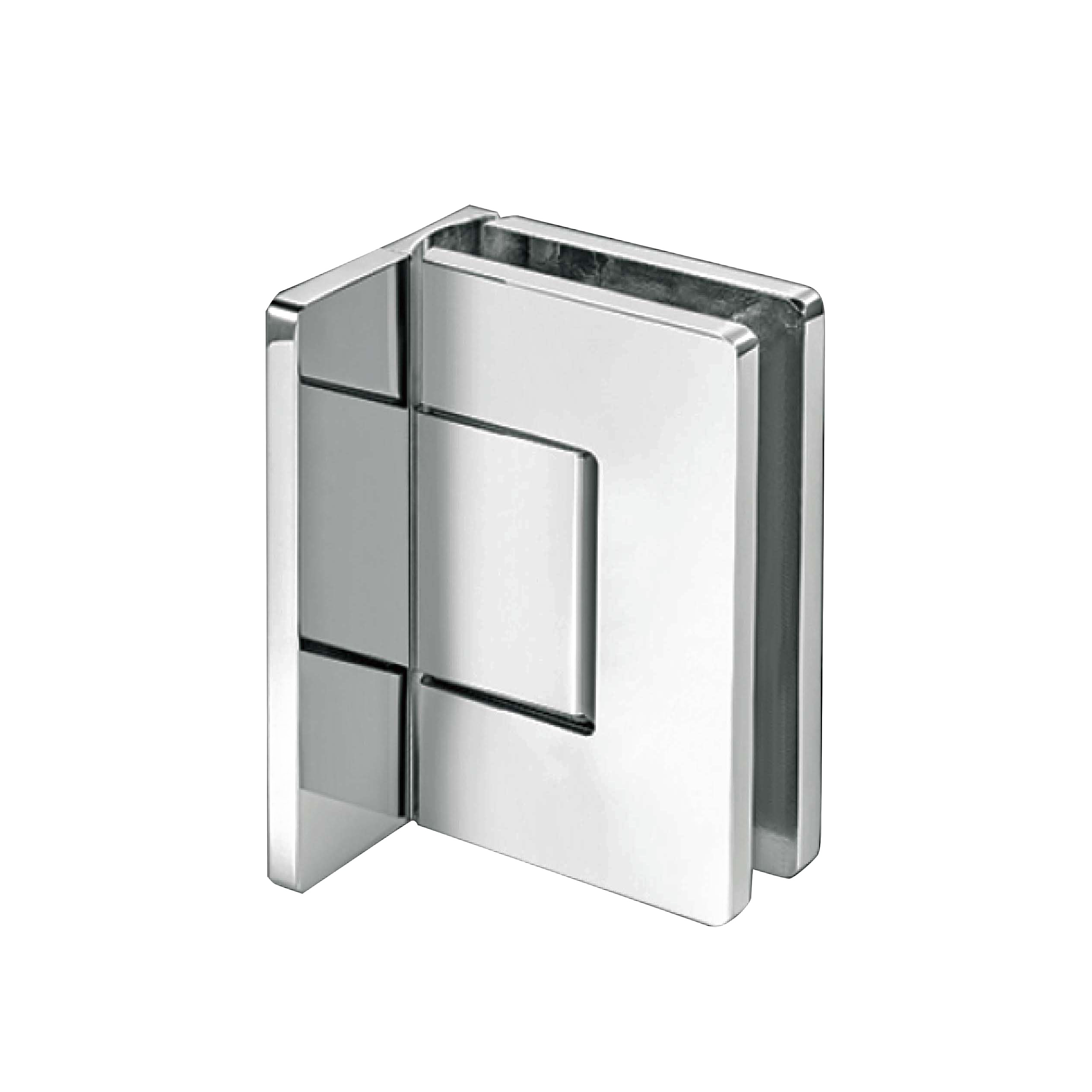 square edge adjustable 90 degree wall mount shower hinge JSH-2010A with invisible screws