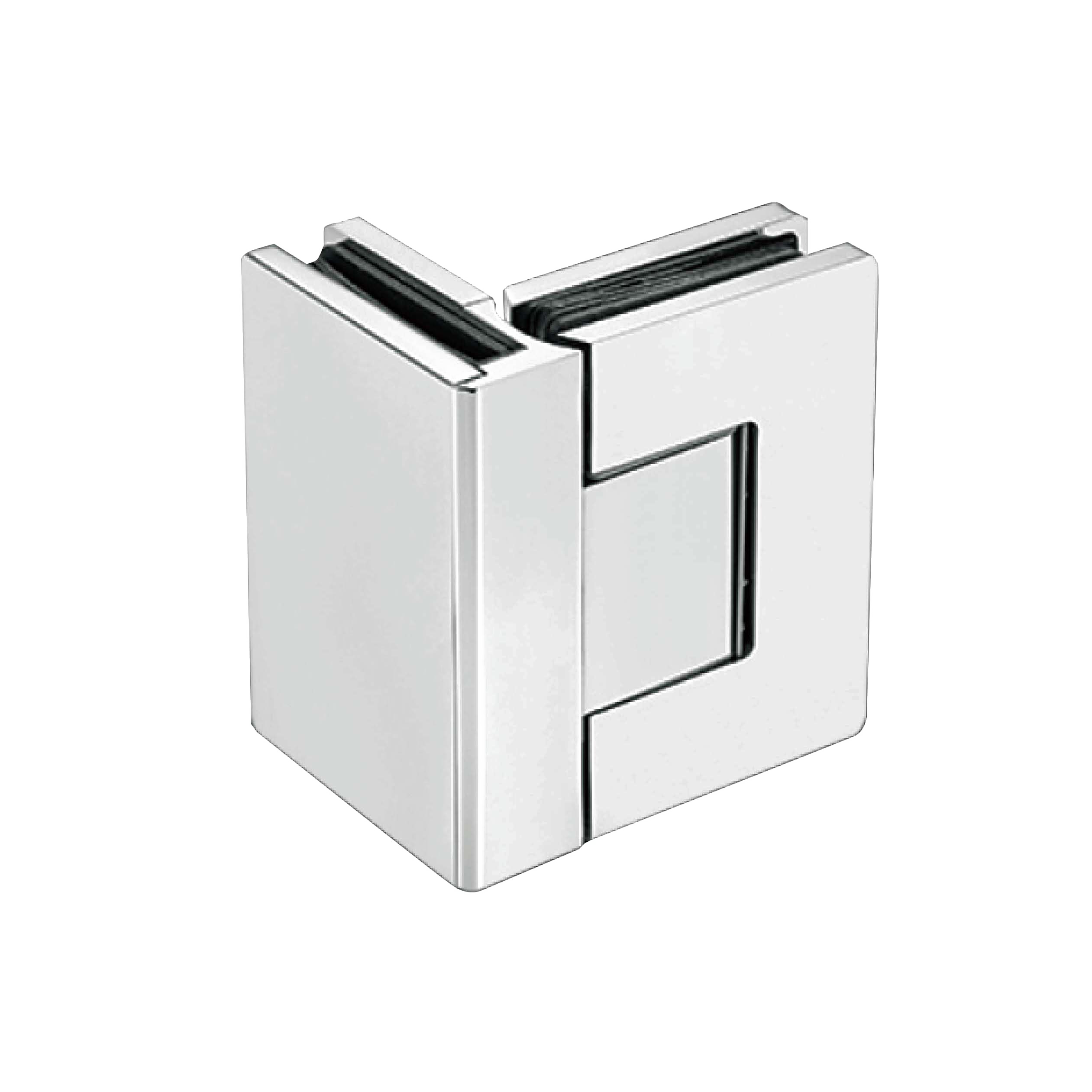 square edge adjustable 90 degree glass to glass shower hinge JSH-2011 with concealed fixing