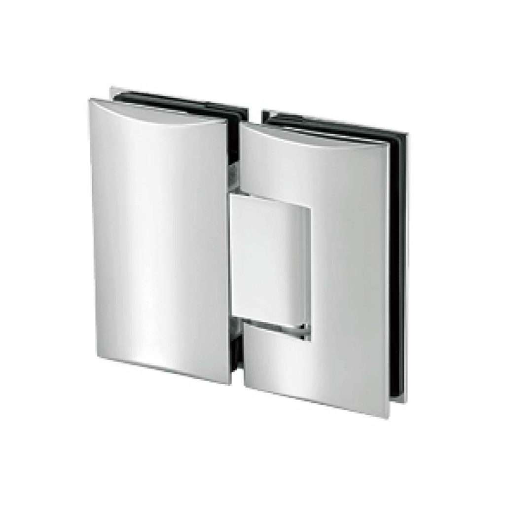 rounded edge brass 180 degree glass to glass hinge JSH-2053 for shower glass door
