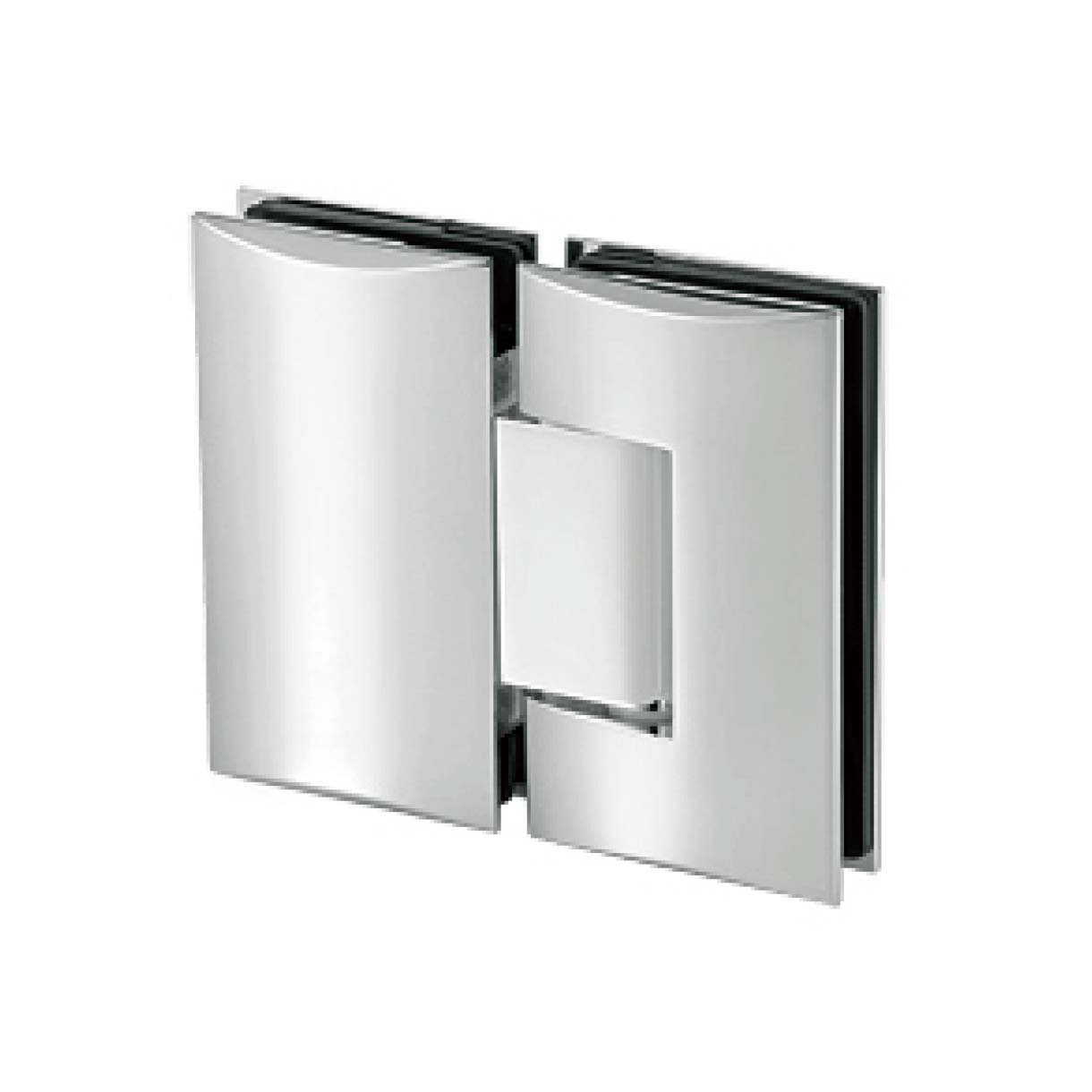 rounded edge brass 180 degree glass to glass hinge JSH-2053 for shower glass door