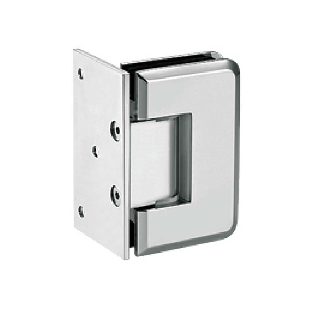 rounded edge brass 90 degree wall mount shower hinge JSH-2060A