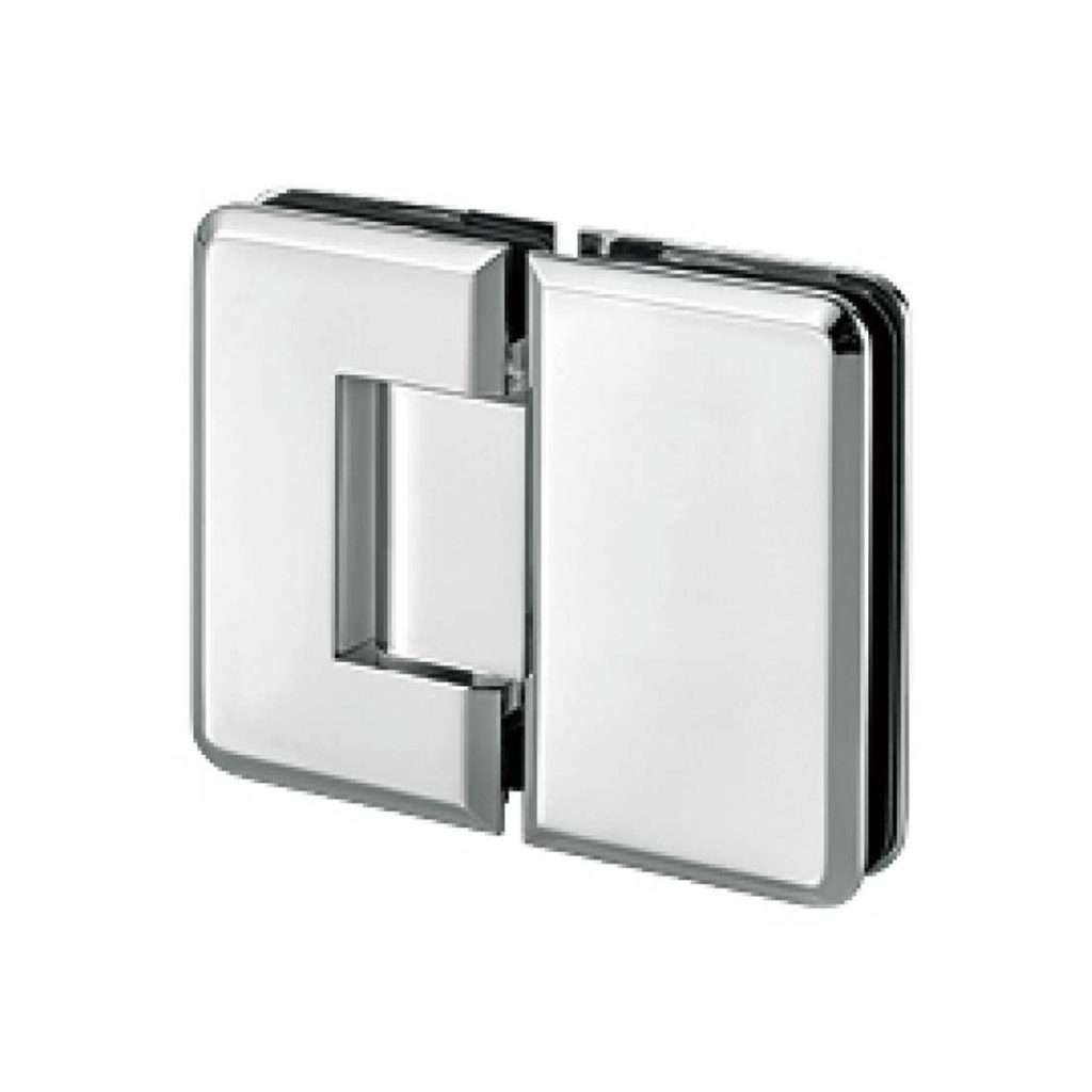 rounded edge brass 180 degree glass to glass shower hinge JSH-2063