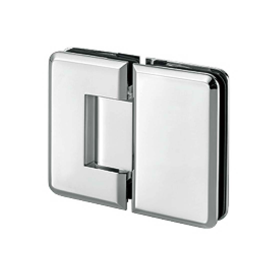 rounded edge brass 180 degree glass to glass shower hinge JSH-2063