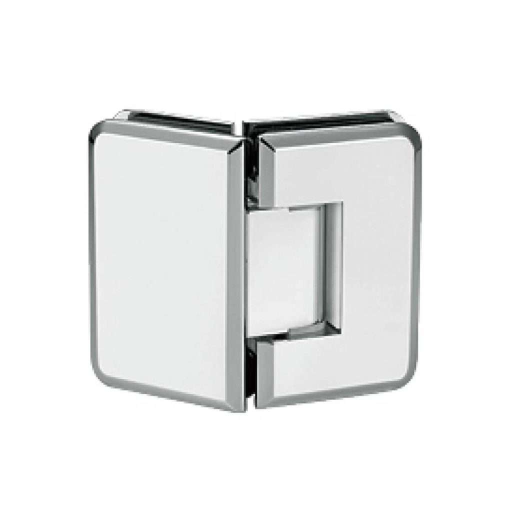 rounded edge brass 135 degree adjustable glass to glass shower hinge JSH-2066