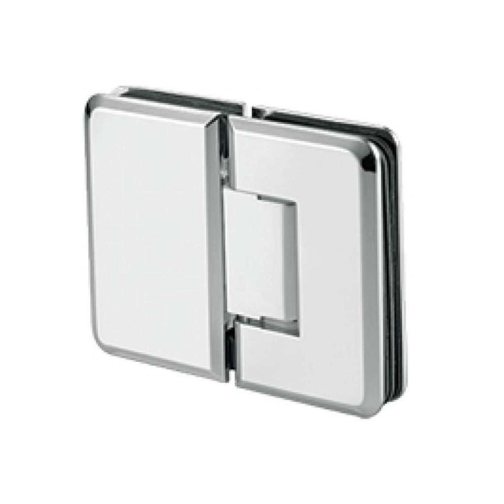 rounded edge brass 180 degree adjustable glass to glass shower hinge JSH-2067