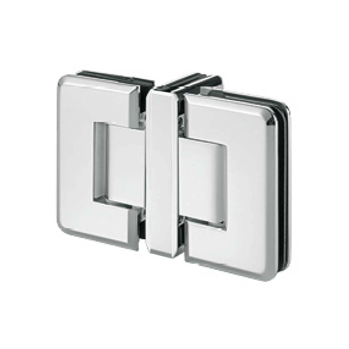 rounded edge brass T hinge JSH-2068 for frameless shower glass door