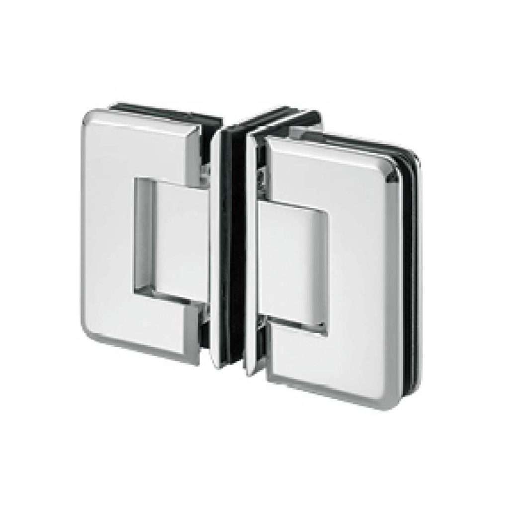 rounded edge brass T hinge JSH-2068A for frameless shower glass door