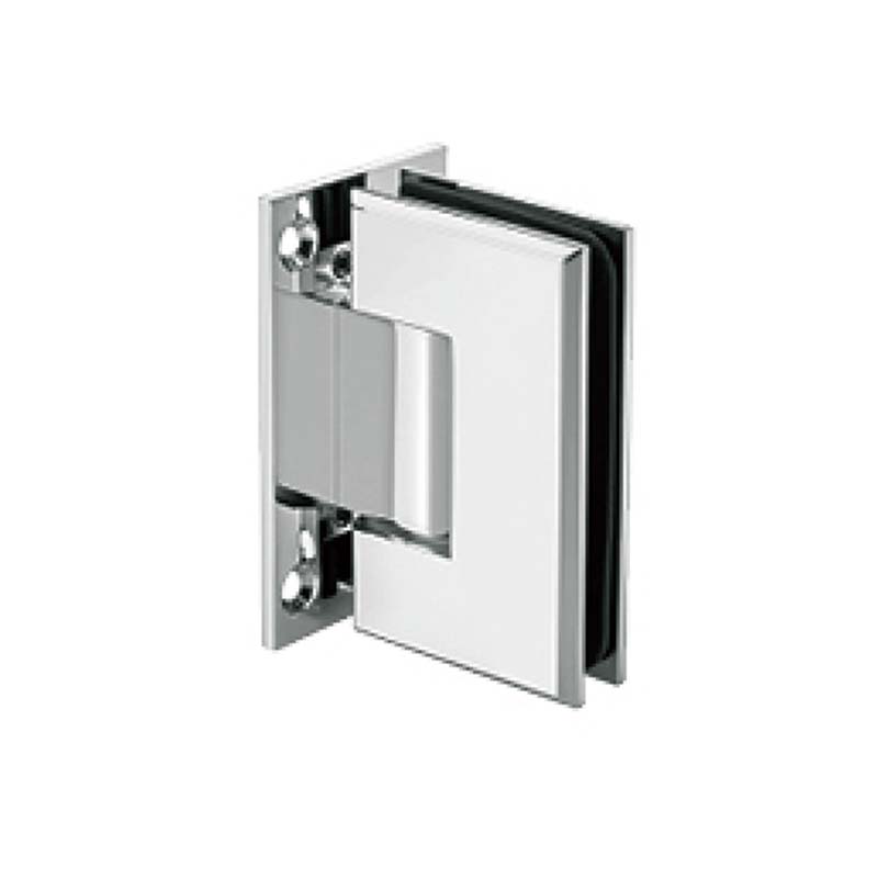 flat rectangular brass 90 degree glass to wall shower hinge JSH-2070