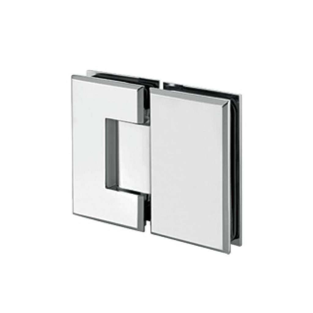 flat rectangular brass 180 degree glass to glass shower hinge JSH-2073